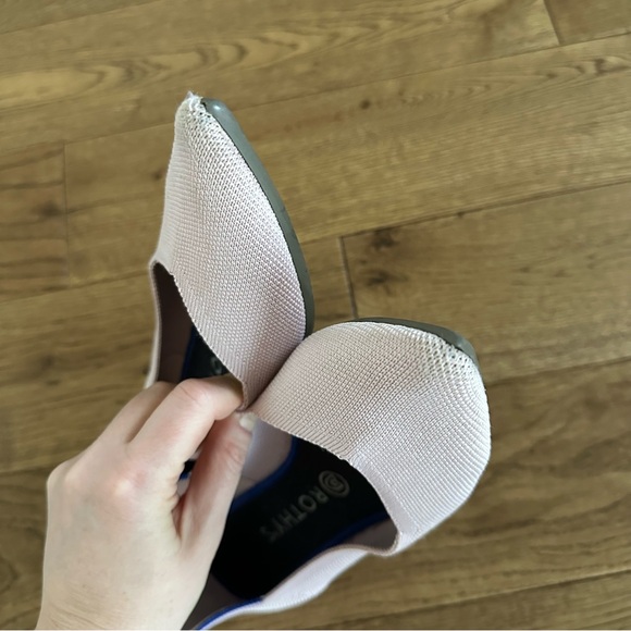 Rothy’s Light Lilac Pointy Flats Shoes Sz 10 - Picture 6 of 8
